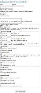 Form Segnalazioni difformità cedolino paga
