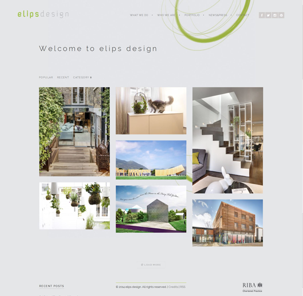 Elips design home page