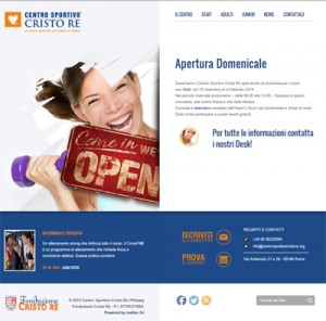 Home PAge sito Centro Sportivo Cristo re